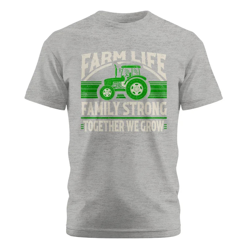 Farm life Family Strong_Together We grow - Unisex Cotton Crew Tee