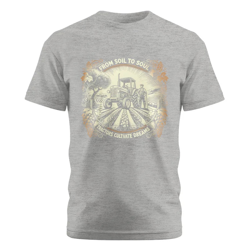 Image of From Soil To Soul_Tractors Cultivate Dreams 2 - Unisex Cotton Crew Tee