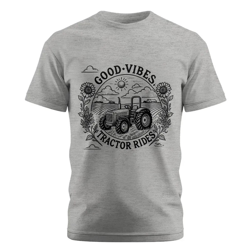 Good Vibes Tractor Rides - Unisex Cotton Crew Tee