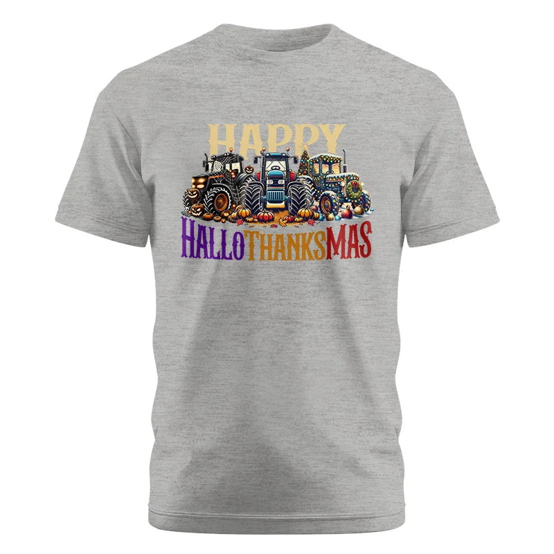 Happy HalloThanksMas - Unisex Cotton Crew Tee