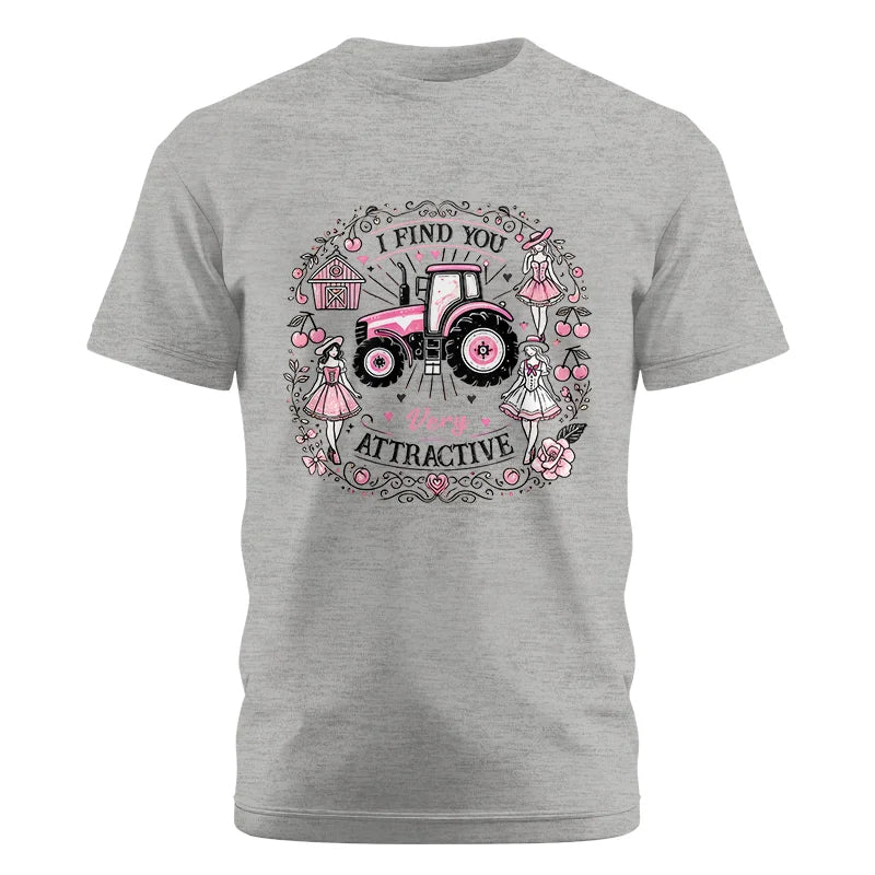 Image of I Find You Very Attractive Pink Cherry - Unisex Cotton Crew Tee