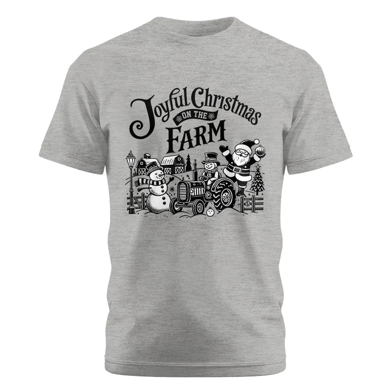 Joyful Christmas On The Farm 1 - Unisex Cotton Crew Tee