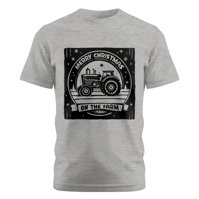 Merry Chritmas On The Farm 5 - Unisex Cotton Crew Tee