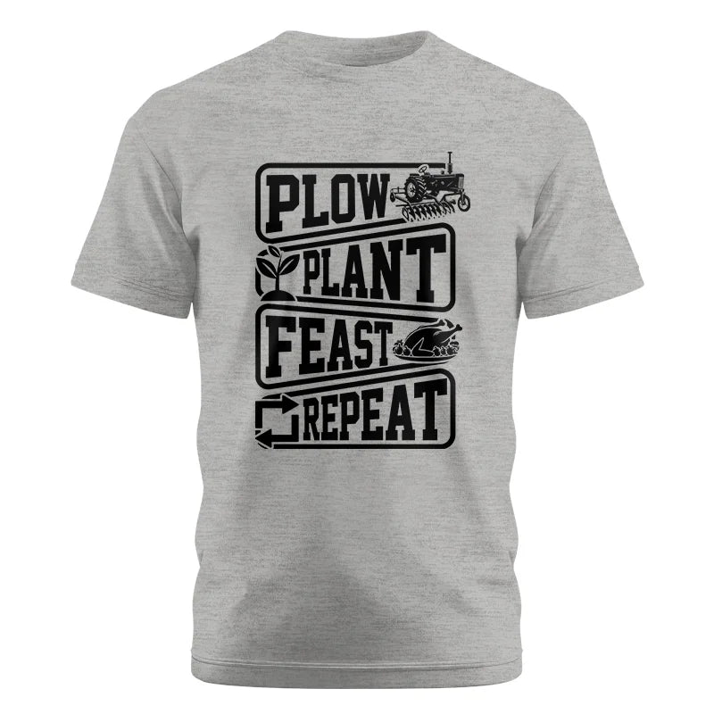 Image of Plow Plant Feast Repeat 1 - Unisex Cotton Crew Tee