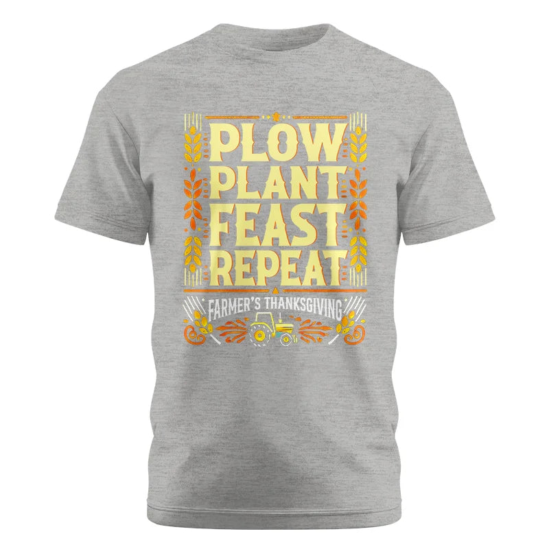 Image of Plow Plant Feast Repeat - Unisex Cotton Crew Tee