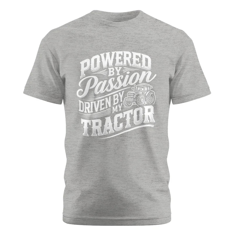 Powered By Passion Driven By My Tractor 2 - Unisex Cotton Crew Tee