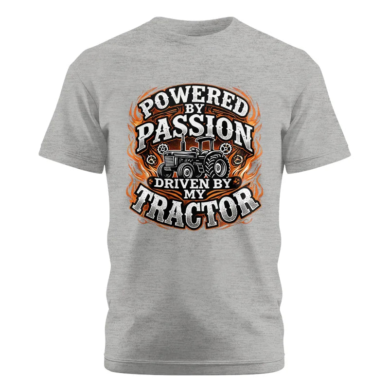 Image of Powered By Passion Driven By My Tractor 5 - Unisex Cotton Crew Tee