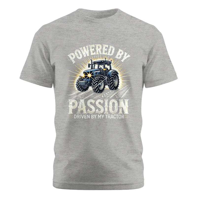 Powered By Passion Driven By My Tractor - Unisex Cotton Crew Tee