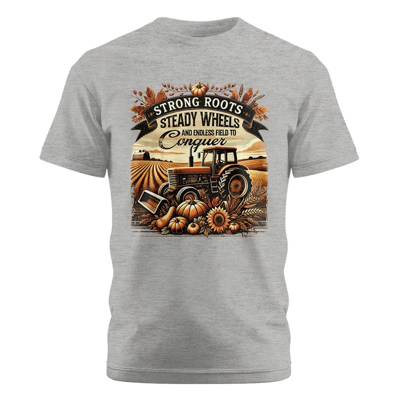 Image of Thanksgiving Farmer Endless Fields To Conquer 2 - Unisex Cotton Crew Tee