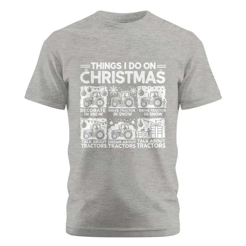 Things I Do On Christmas - Unisex Cotton Crew Tee