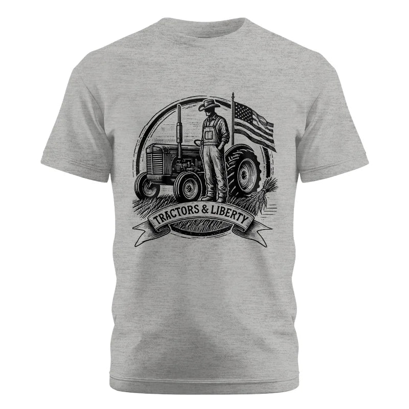 Image of Tractors And Liberty - Unisex Cotton Crew Tee