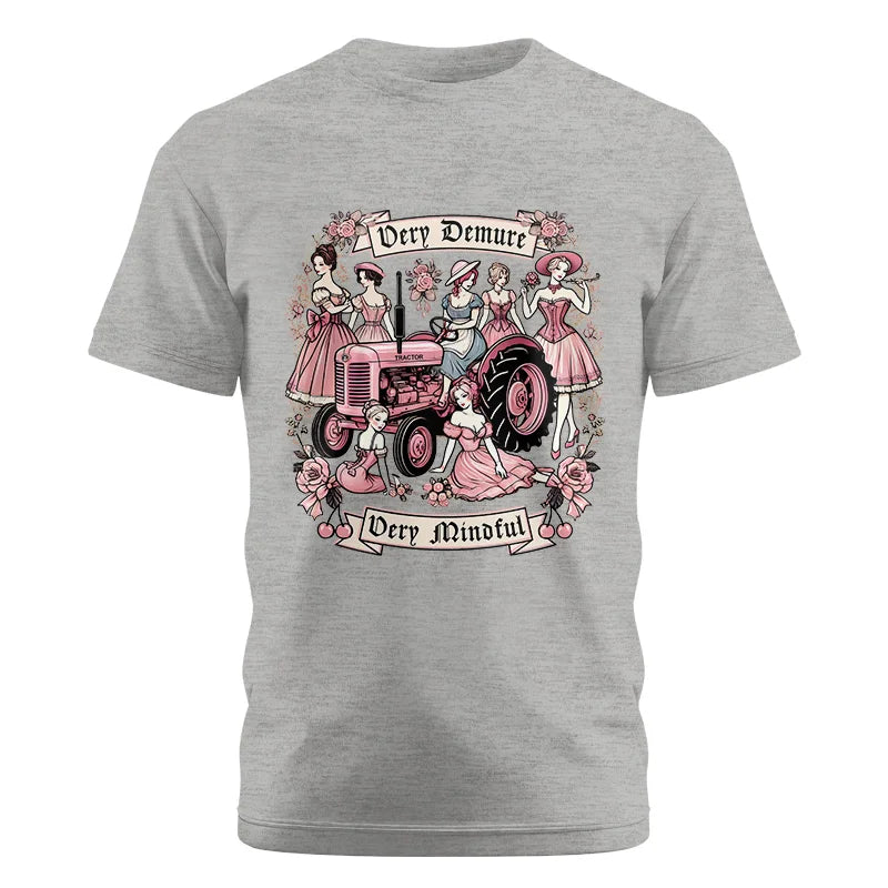 Image of Very Demure Very Mindful Tractor - Unisex Cotton Crew Tee