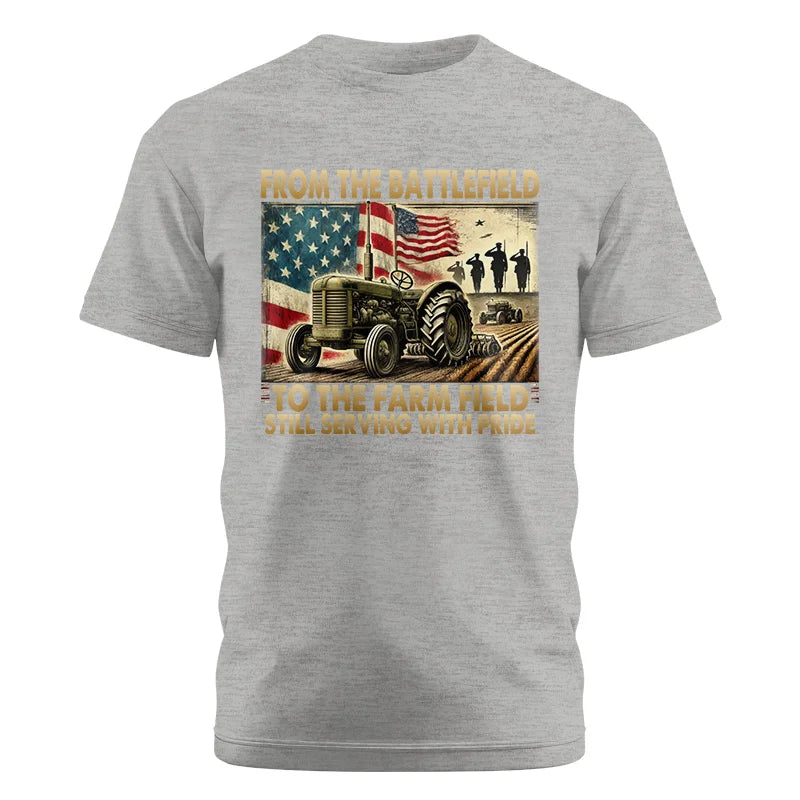 Veteran Farmer From The Battlefield To The Farm Field 1 - Unisex Cotton Crew Tee