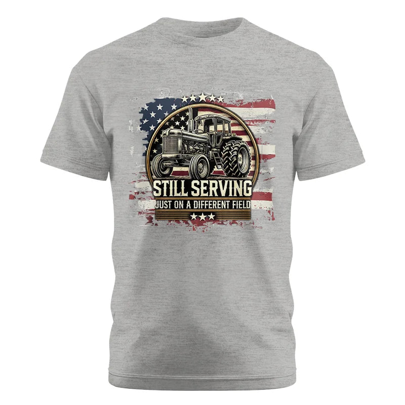 Veteran Farmer Still Serving 1 - Unisex Cotton Crew Tee