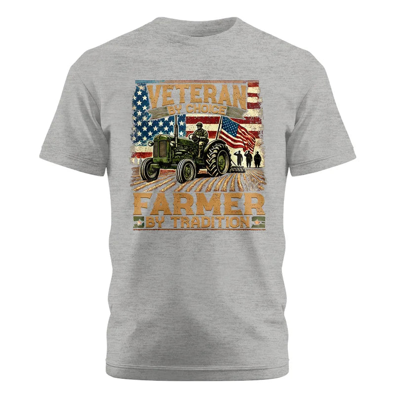 Veteran Farmer Veteran By Choice_Farmer By Tradition - Unisex Cotton Crew Tee