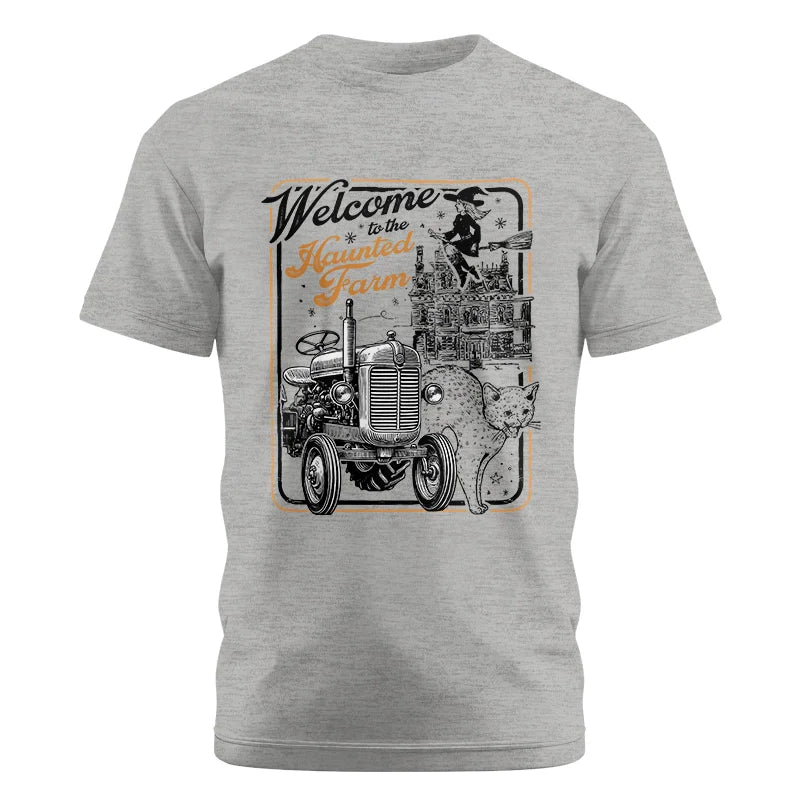 Image of Welcome To The Haunted Farm 1 - Unisex Cotton Crew Tee