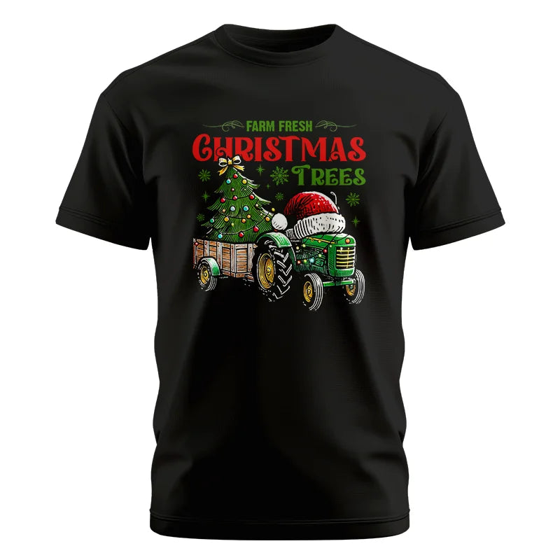 Farm Fresh Christmas Trees - Unisex Cotton Crew Tee