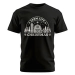 Farm Life Christmas 4 - Unisex Cotton Crew Tee