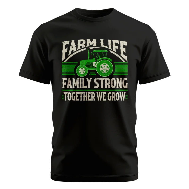 Farm life Family Strong_Together We grow - Unisex Cotton Crew Tee