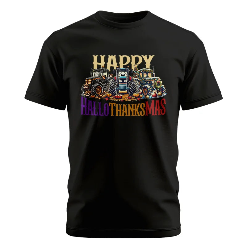 Image of Happy HalloThanksMas - Unisex Cotton Crew Tee