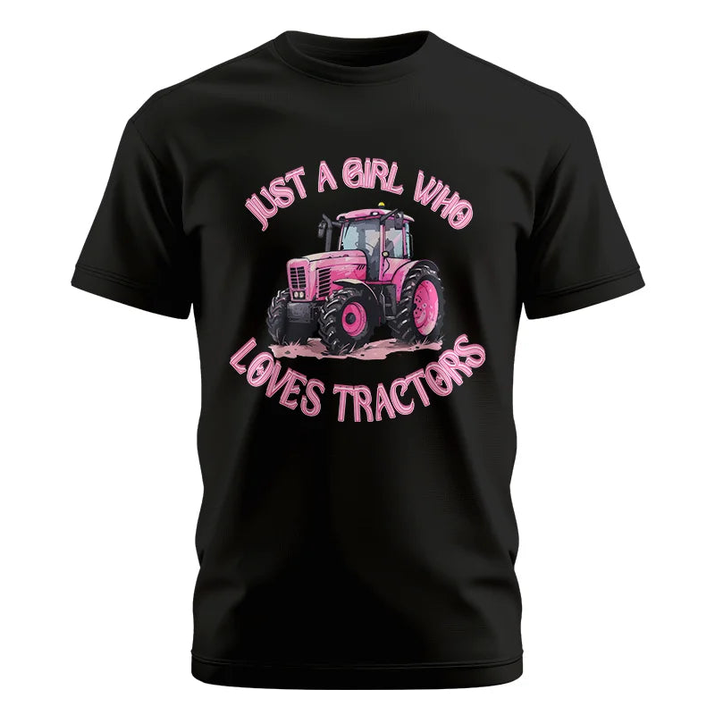 Just A Girl Who Loves Tractors 1 - Unisex Cotton Crew Tee