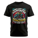 Money Can't Buy Happiness Can Buy Tractors - Unisex Cotton Crew Tee