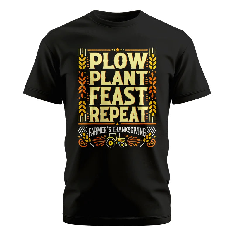 Image of Plow Plant Feast Repeat - Unisex Cotton Crew Tee