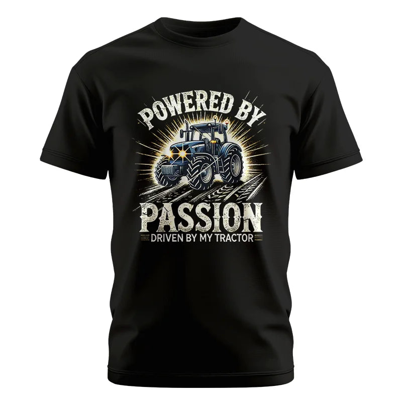 Powered By Passion Driven By My Tractor - Unisex Cotton Crew Tee