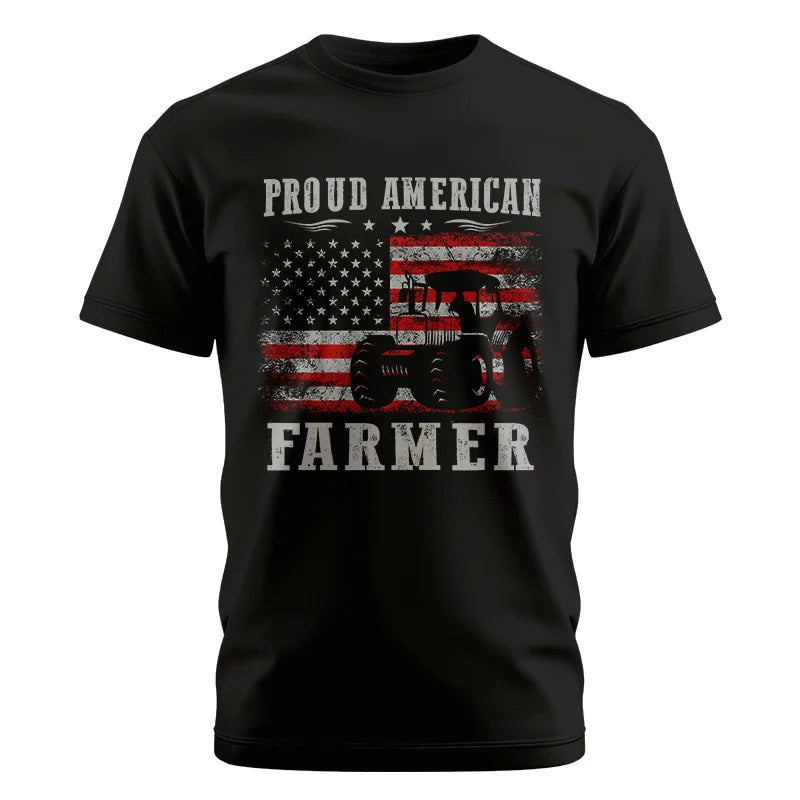 Image of Proud American Farmer - Unisex Cotton Crew Tee