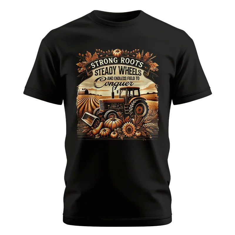 Image of Thanksgiving Farmer Endless Fields To Conquer 2 - Unisex Cotton Crew Tee