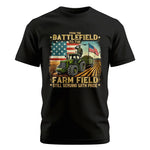 Veteran Farmer From The Battlefield To The Farm Field 2 - Unisex Cotton Crew Tee