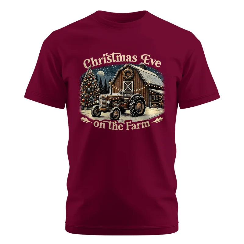 Image of Christmas Eve On The Farm 2 - Unisex Cotton Crew Tee