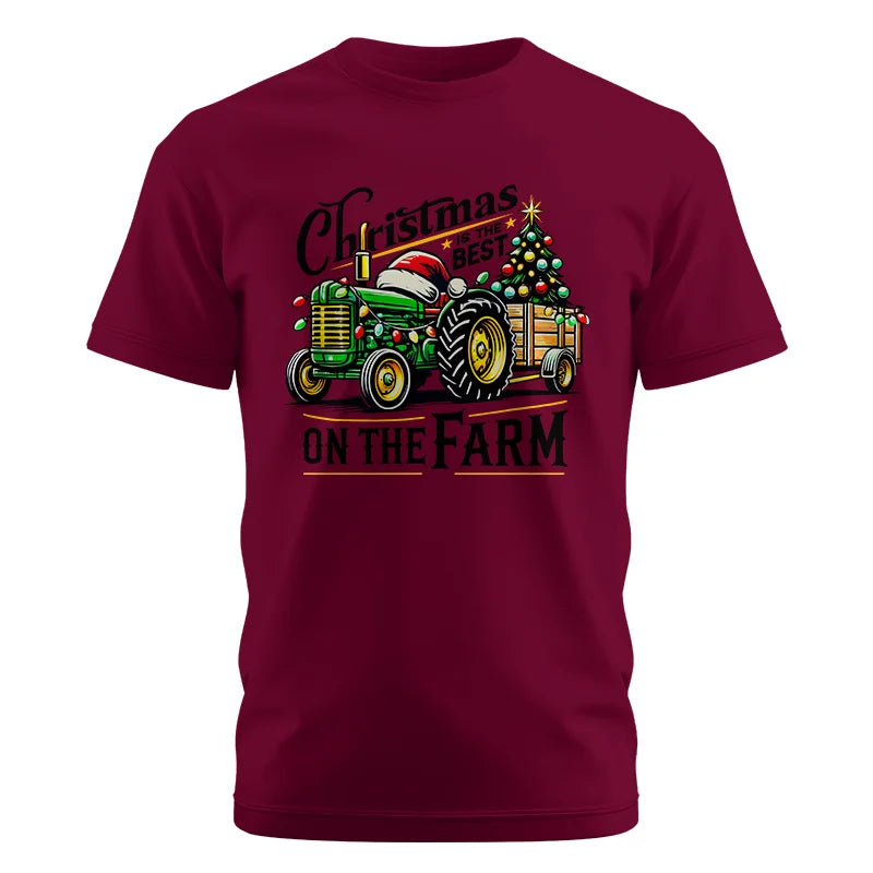 Christmas Is The Best On The Farm 3 - Unisex Cotton Crew Tee