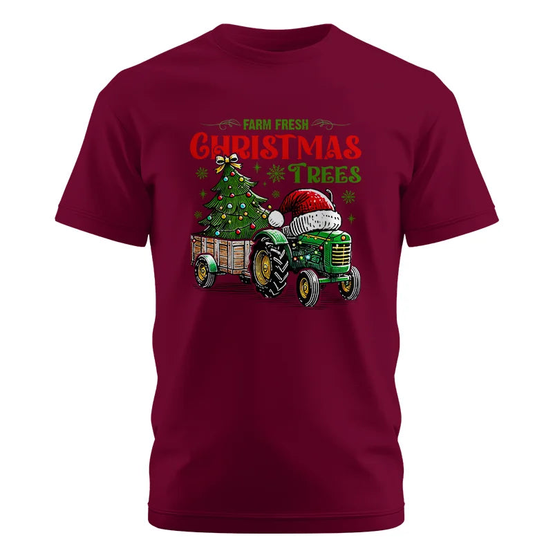 Farm Fresh Christmas Trees - Unisex Cotton Crew Tee