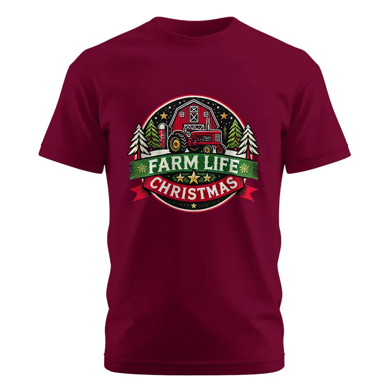 Image of Farm Life Christmas 3 - Unisex Cotton Crew Tee