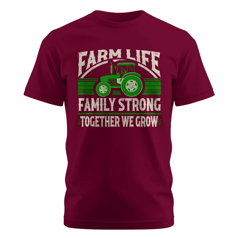 Farm life Family Strong_Together We grow - Unisex Cotton Crew Tee