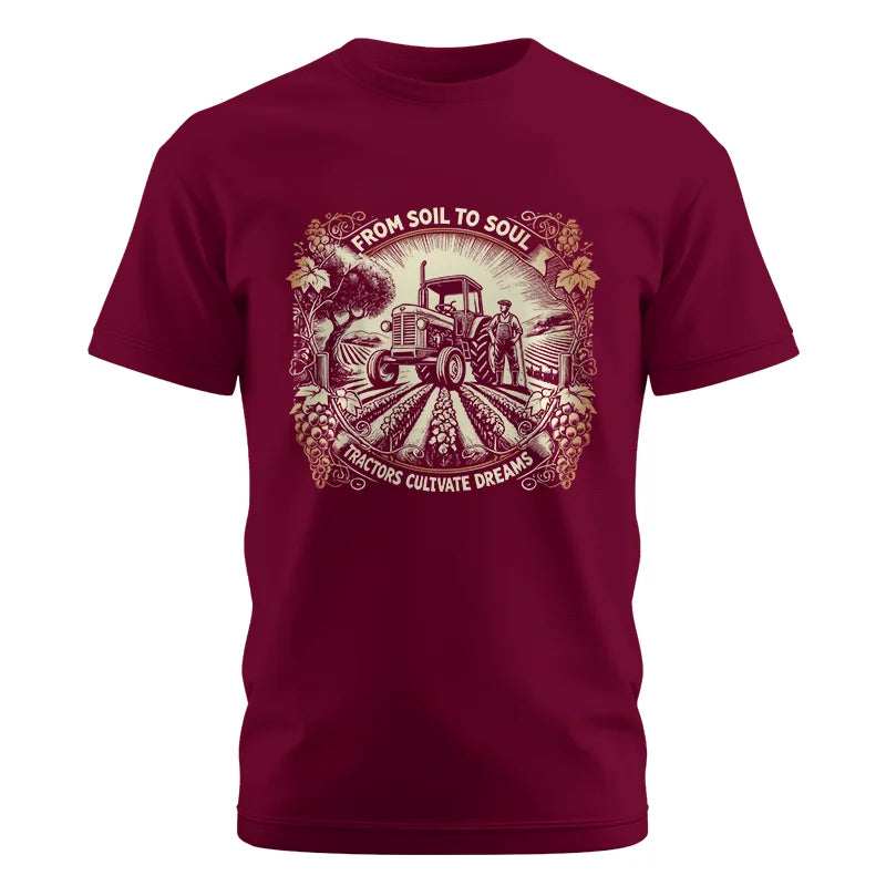 Image of From Soil To Soul_Tractors Cultivate Dreams 2 - Unisex Cotton Crew Tee