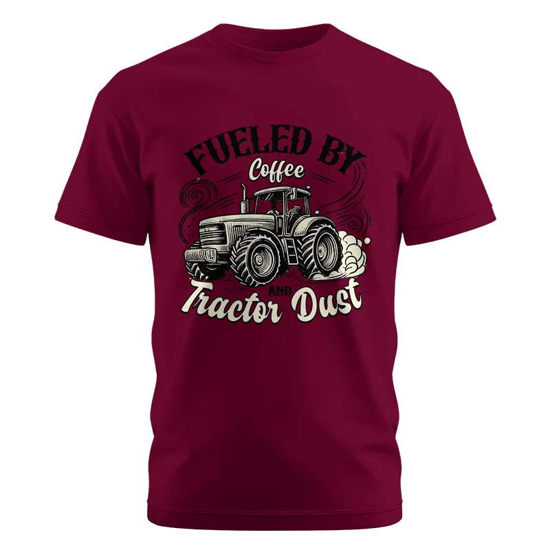 Image of Fueled By Coffee And Tractor Dust 2 - Unisex Cotton Crew Tee