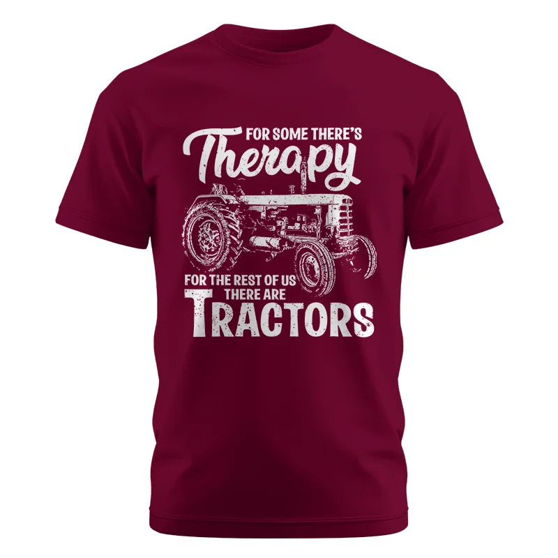 Funny Farmer Therapy Vintage Tractor Lover - Unisex Cotton Crew Tee