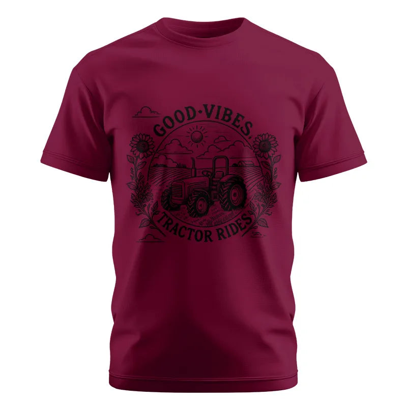 Image of Good Vibes Tractor Rides - Unisex Cotton Crew Tee