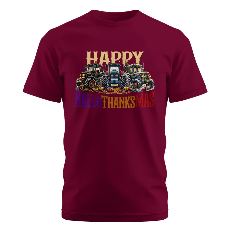 Happy HalloThanksMas - Unisex Cotton Crew Tee