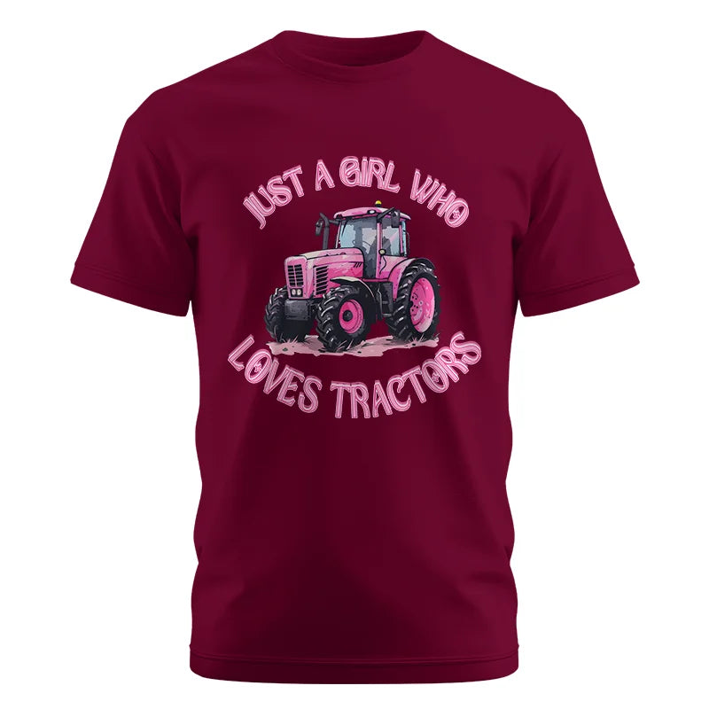 Just A Girl Who Loves Tractors 1 - Unisex Cotton Crew Tee