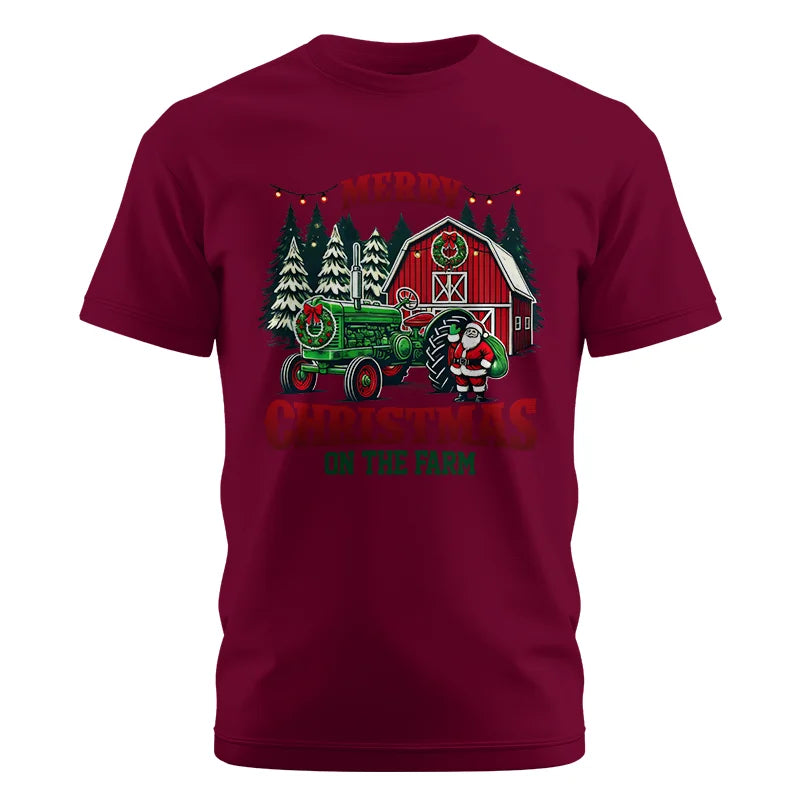 Merry Christmas On The Farm 3 - Unisex Cotton Crew Tee