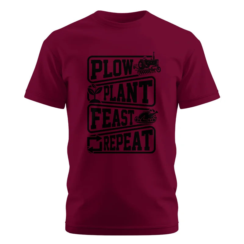 Image of Plow Plant Feast Repeat 1 - Unisex Cotton Crew Tee