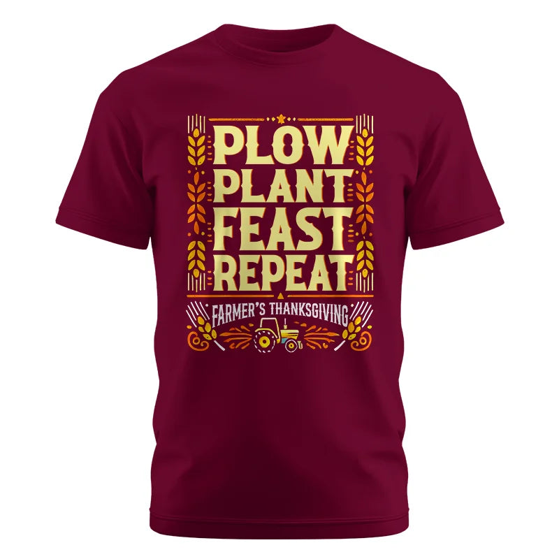 Image of Plow Plant Feast Repeat - Unisex Cotton Crew Tee