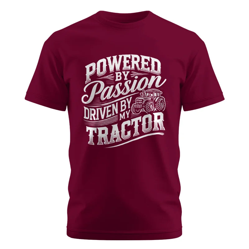 Image of Powered By Passion Driven By My Tractor 2 - Unisex Cotton Crew Tee