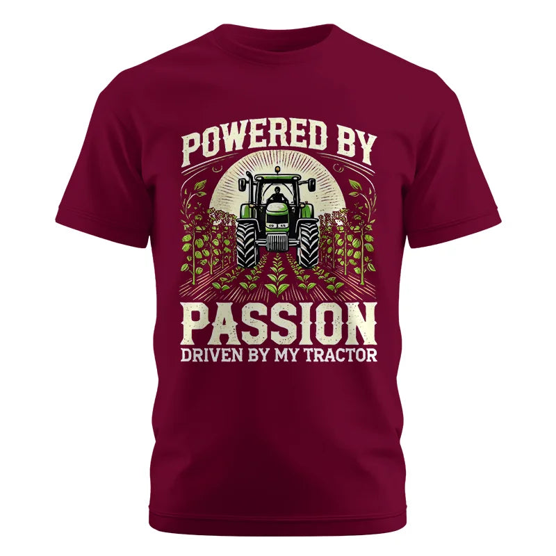 Image of Powered By Passion Driven By My Tractor 3 - Unisex Cotton Crew Tee