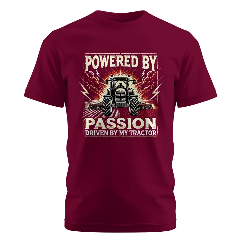 Image of Powered By Passion Driven By My Tractor 4 - Unisex Cotton Crew Tee