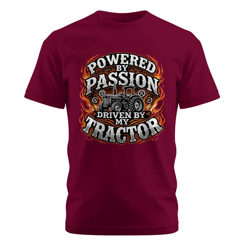 Image of Powered By Passion Driven By My Tractor 5 - Unisex Cotton Crew Tee