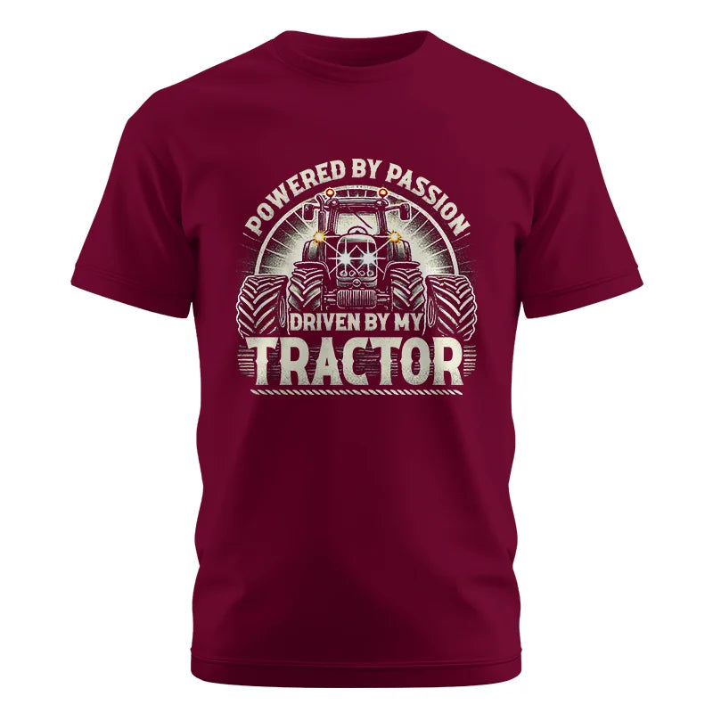 Image of Powered By Passion Driven By My Tractor 6 - Unisex Cotton Crew Tee